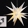 Christmas hanging decoration glowing Star white Firenze Home