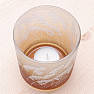 Candlestick glass for brown tea candles