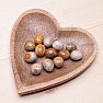 Decorative tray Heart made of mango wood 26 cm