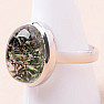 Lodolite - crystal with inclusions ring silver Ag 925 R1018