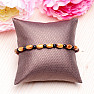 Bracelet made of wooden beads with black agate