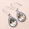 Amethyst green - prasiolite earrings silver Ag 925 11208