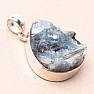 Kyanite Paraiba raw pendant silver Ag 925 P113