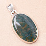 Agate moss pendant silver Ag 925 P1161