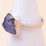 Tanzanite raw ring silver Ag 925 LOT117