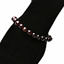 Garnet beaded bracelet