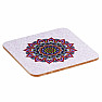 Set of 6 Feng Shui Coasters Purple Mandala