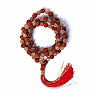 Japa Mala Necklace Sun Stone and Rudraksha Beads