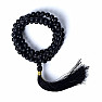 Japa Mala satin onyx necklace