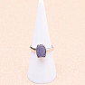 Tanzanite raw ring silver Ag 925 LOT13