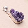 Amethyst druse pendant silver Ag 925 P1391