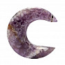 Amethyst in the shape of a moon decoration