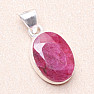 Indian ruby - modified pendant silver Ag 925 1432