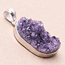 Amethyst druse pendant silver Ag 925 P1433