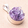 Amethyst druse pendant silver Ag 925 P1494