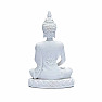 Buddha meditating Thai figurine white 11 cm