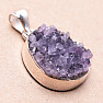 Amethyst druse pendant silver Ag 925 P1500