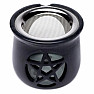 Pentagram talc oven black with stainless steel strainer