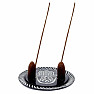 Hamsa talcum stand for incense sticks