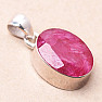 Indian ruby - modified pendant silver Ag 925 P1523