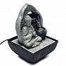 Room fountain Praying Buddha gray 18 cm