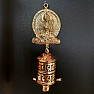 Tibetan prayer wheel with Zelena Tara