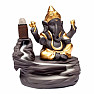 Stand for incense cones with flowing Ganesha smoke