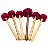 Wooden mallet with felt for singing bowls 27 cm