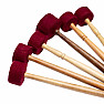 Wooden mallet with felt for singing bowls 27 cm