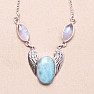 Larimar necklace silver Ag 925 N17