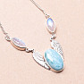 Larimar necklace silver Ag 925 N17