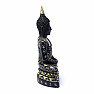 Buddha meditating black and gold