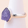 Tanzanite raw ring silver Ag 925 LOT173