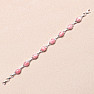 Rhodochrosite bracelet silver Ag 925 B174