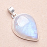 Moonstone rainbow pendant silver Ag 925 P1769