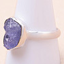 Tanzanite raw ring silver Ag 925 LOT179