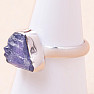 Tanzanite raw ring silver Ag 925 LOT180