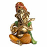 Feng Shui Ganesha statue with sitar 27 cm