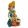 Feng Shui Ganesha statue with drum 26 cm