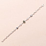 Vltavín, Herkimer diamond and Campo del Cielo meteorite bracelet silver Ag 925 LOT19