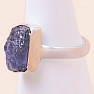 Tanzanite raw ring silver Ag 925 LOT190