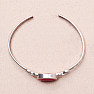 Indian ruby - modified bracelet silver Ag 925 R201