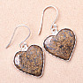 Bronzite earrings silver Ag 925 20152