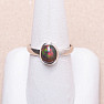 Opal black Ethiopian ring silver Ag 925 R213