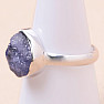 Tanzanite raw ring silver Ag 925 LOT222