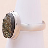 Pyrite rainbow ring silver Ag 925 R224