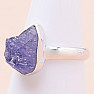 Tanzanite raw ring silver Ag 925 LOT226