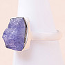 Tanzanite raw ring silver Ag 925 LOT230