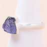 Tanzanite raw ring silver Ag 925 LOT235