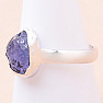 Tanzanite raw ring silver Ag 925 LOT236